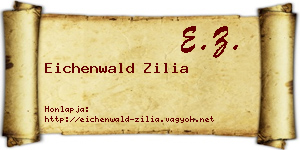 Eichenwald Zilia névjegykártya
